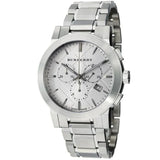 Burberry The City Silver Stainless Steel Silver Dial Chronograph Quartz Watch for Men - BU9350