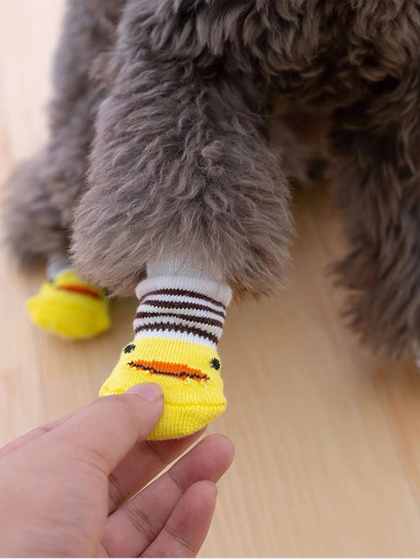  | SHEIN 4pcs/Pack Pet Anti-Slip Shoes Socks, Note: The Socks Size Is Slightly Smaller | Dress | Shein | OneHub