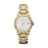 Burberry The City Gold Stainless Steel White Dial Quartz Watch for Women BU9103
