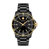 Movado 800 Series Black Stainless Steel Black Dial Quartz Watch for Men - 2600161