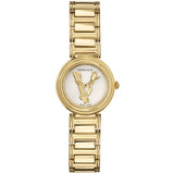  | Versace Virtus Mini Duo Gold Stainless Steel White Dial Quartz Watch for Women - VET300221 | Watches | Versace | OneHub