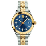  | Versace Helenium-Vk Two-tone Stainless Steel Blue Dial Quartz Watch for Men - VEVK00520 | Watches | Versace | OneHub