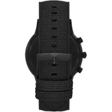 EMPORIO ARMANI Renato Black Textile over silicone Black Dial Chronograph Quartz Watch for Men - AR11457