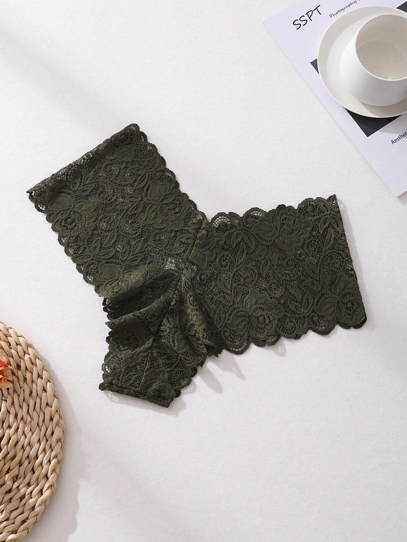 SHEIN 6 PCS Women's Sexy Lace Panties Mid Waist Seamless Briefs Tummy Control &Butt Lifter Stretch Underwear Stripe Lingerie