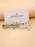  | SHEIN 6pairs Faux Pearl Decor Twist Design Hoop Earrings | Earrings | Shein | OneHub