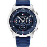  | Tommy Hilfiger Luce Blue Silicone Strap Blue Dial Chronograph Quartz Watch for Men - 1710489 | Watches | Tommy Hilfiger | OneHub