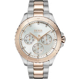 HUGO BOSS Premiere Two-tone Stainless Steel Silver Dial Quartz Watch for Women - 1502446