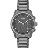 HUGO BOSS Trace Grey Stainless Steel Grey Dial Chronograph Quartz Watch for Men - 1514005