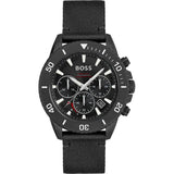 HUGO BOSS Admiral Black Plastic/Resin Strap Black Dial Chronograph Quartz Watch for Men - 1513918