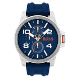 HUGO BOSS Detroit Blue Silicone Strap Blue Dial Quartz Watch for Men - 1550008
