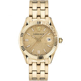 Versace Greca Time Gold Stainless Steel Gold Dial Quartz Watch for Men - VE3K00522
