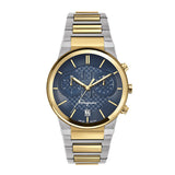 Ferragamo Sapphire Two-Tone Stainless Steel Blue Dial Chronograph Quartz Watch For Men - Sfme00521