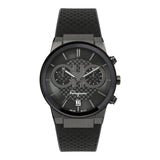 Ferragamo Sapphire Black Rubber Strap Black Dial Chronograph Quartz Watch For Men - Sfme00621