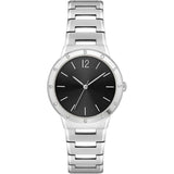 Hugo Boss Breath Silver Stainless Steel Black Dial Quartz Watch for Women - 1502647