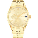 Tommy Hilfiger Monica Gold Stainless Steel Gold Dial Quartz Watch for Women - 1782592