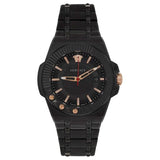 Versace Chain Reaction Black Stainless Steel Black Dial Quartz Watch for Men - VEDY00719