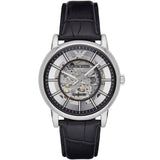 Buy Emporio Armani Meccanico Blue Leather Strap Skeleton Dial Automatic Watch for Men - AR1981 Online In Pakistan  | Emporio Armani Meccanico Blue Leather Strap Skeleton Dial Automatic Watch for Men - AR1981 | Watches | Emporio Armani | OneHub