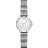 Emporio Armani Dress Silver Stainless Steel Mother Of Pearl Dial Quartz Watch for Women - AR2511