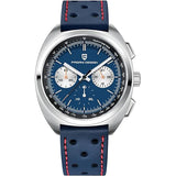 Pagani Design Blue Leather Strap Blue Dial Chronograph Quartz Watch for Men - PD1782