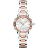 Emporio Armani Mia Two-tone Stainless Steel Mother Of Pearl Dial Quartz Watch for Women - AR11569
