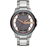 Armani Exchange Grey Stainless Steel Grey Dial Quartz Watch for Men - AX2405