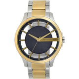 Armani Exchange Two-tone Stainless Steel Blue Dial Quartz Watch for Men - AX2403