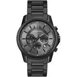 Armani Exchange Gunmetal Stainless Steel Gunmetal Dial Chronograph Quartz Watch for Men - AX7140