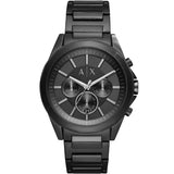 Armani Exchange Black Stainless Steel Black Dial Chronograph Quartz Watch for Men - AX2601