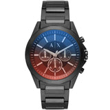 Armani Exchange Black Stainless Steel Multicolor Dial Chronograph Quartz Watch for Men - AX2615