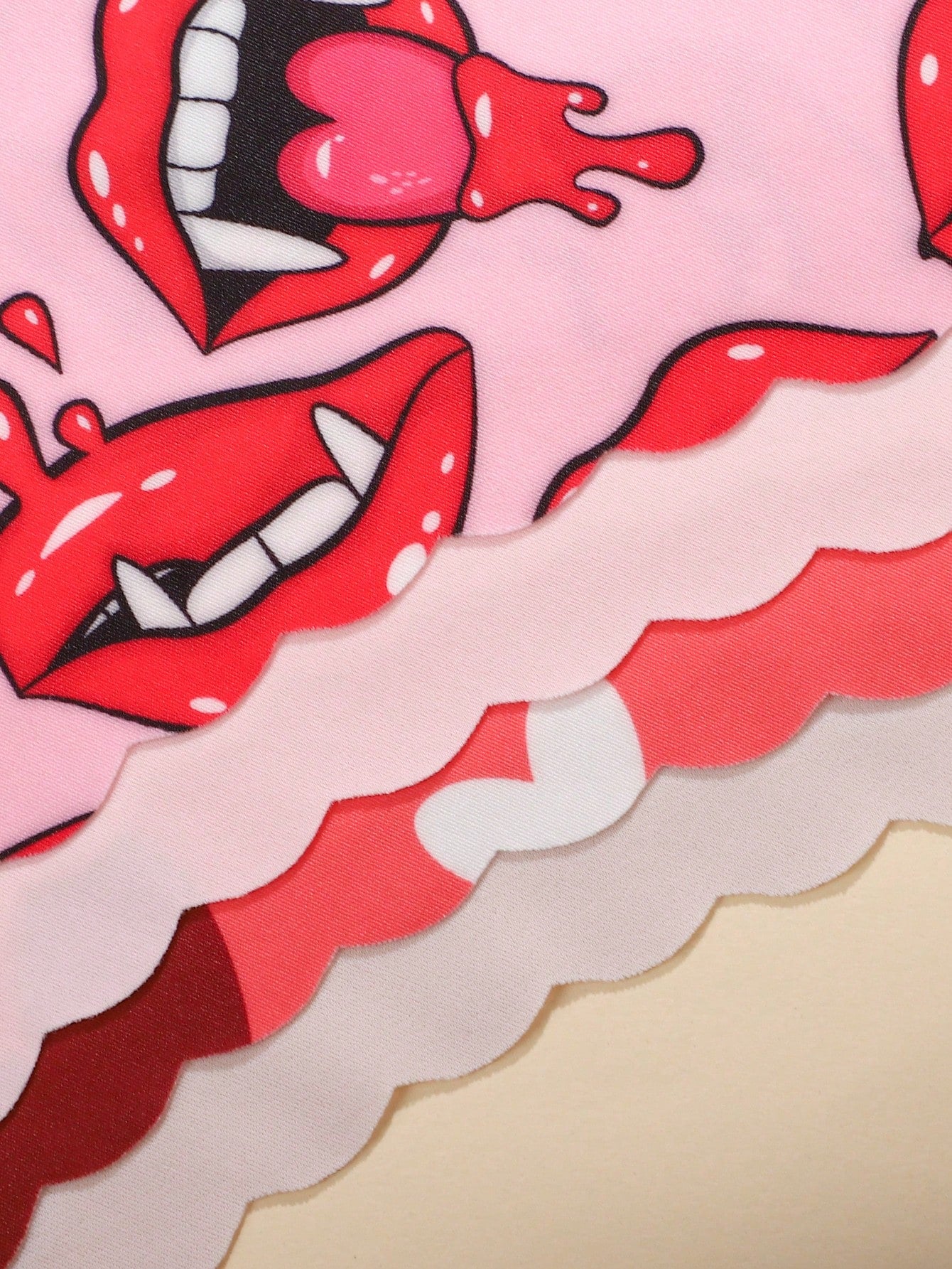  | SHEIN 7pcs/Pack Women's Sexy & Comfortable Floral Print Seamless Panty Sets With Wave Hem, Pink Tones | Lingerie | Shein | OneHub