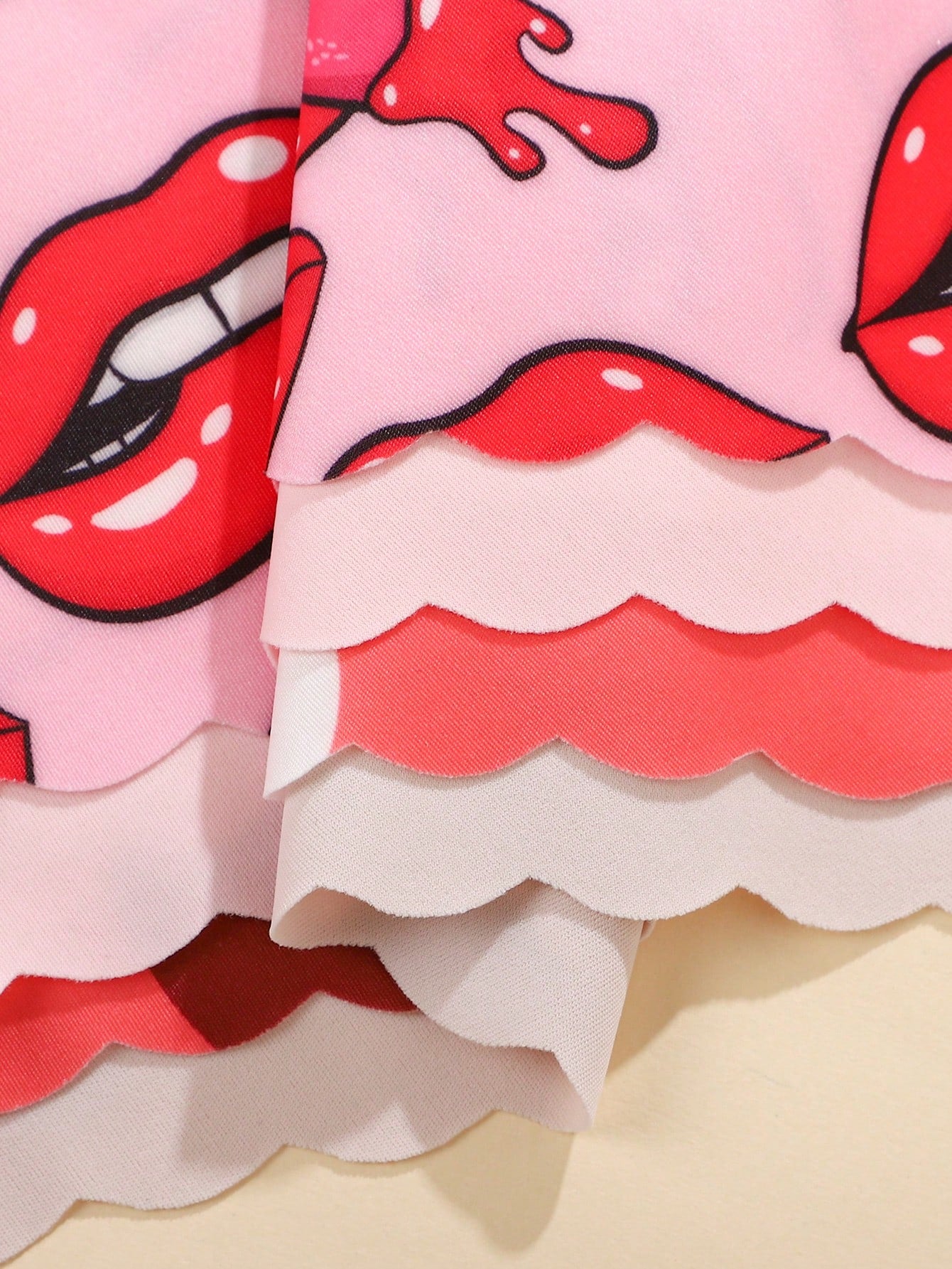  | SHEIN 7pcs/Pack Women's Sexy & Comfortable Floral Print Seamless Panty Sets With Wave Hem, Pink Tones | Lingerie | Shein | OneHub