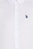  | USPA Men's White Long Sleeve Basic Shirt | T-shirt | US Polo Assn. | OneHub