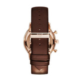  | EMPORIO ARMANI Gianni Brown Leather Brown Dial Quartz Watch for Men- EMPORIO ARMANI AR-0387 | Watches | Emporio Armani | OneHub