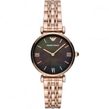EMPORIO ARMANI Mother of pearl Dial Rose Gold Stainless Steel Watch For Women - AR11145