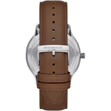  | EMPORIO ARMANI Giovanni Brown Leather White Dial Quartz Watch for Men- EMPORIO ARMANI AR 11211 | Watches | Emporio Armani | OneHub