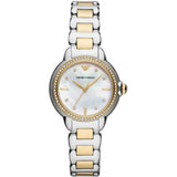 Emporio Armani Mia Two-tone Stainless Steel Mother Of Pearl Dial Quartz Watch for Women - AR11524