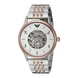 EMPORIO ARMANI Dress Two-Tone Stainless Steel White Dial Automatic Watch for Men - AR1921