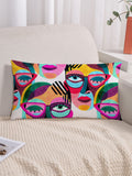 | SHEIN Abstract Figure Graphic Cushion Cover Without Filler, Modern Fabric Decorative Square Cushion Cover For Bed, Sofa | Pillow Cover | Shein | OneHub