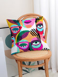  | SHEIN Abstract Figure Graphic Cushion Cover Without Filler, Modern Fabric Decorative Square Cushion Cover For Bed, Sofa | Pillow Cover | Shein | OneHub