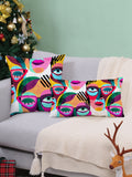  | SHEIN Abstract Figure Graphic Cushion Cover Without Filler, Modern Fabric Decorative Square Cushion Cover For Bed, Sofa | Pillow Cover | Shein | OneHub