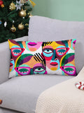  | SHEIN Abstract Figure Graphic Cushion Cover Without Filler, Modern Fabric Decorative Square Cushion Cover For Bed, Sofa | Pillow Cover | Shein | OneHub