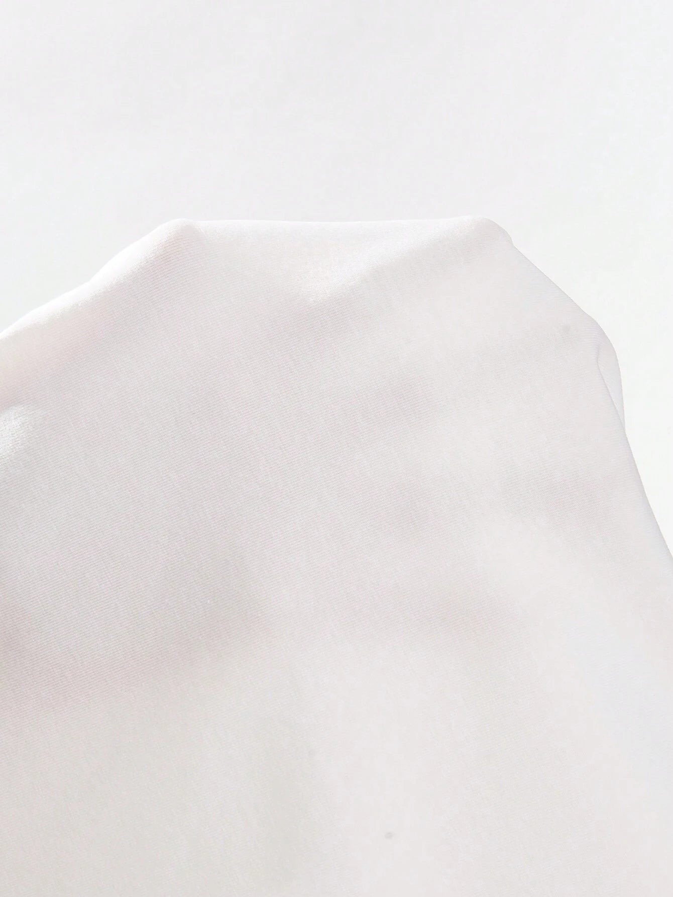 SHEIN Allurite Women Elegant Backless V-Neck Tight White Valentine's Day Short Sleeveless Ruched Mini Dress