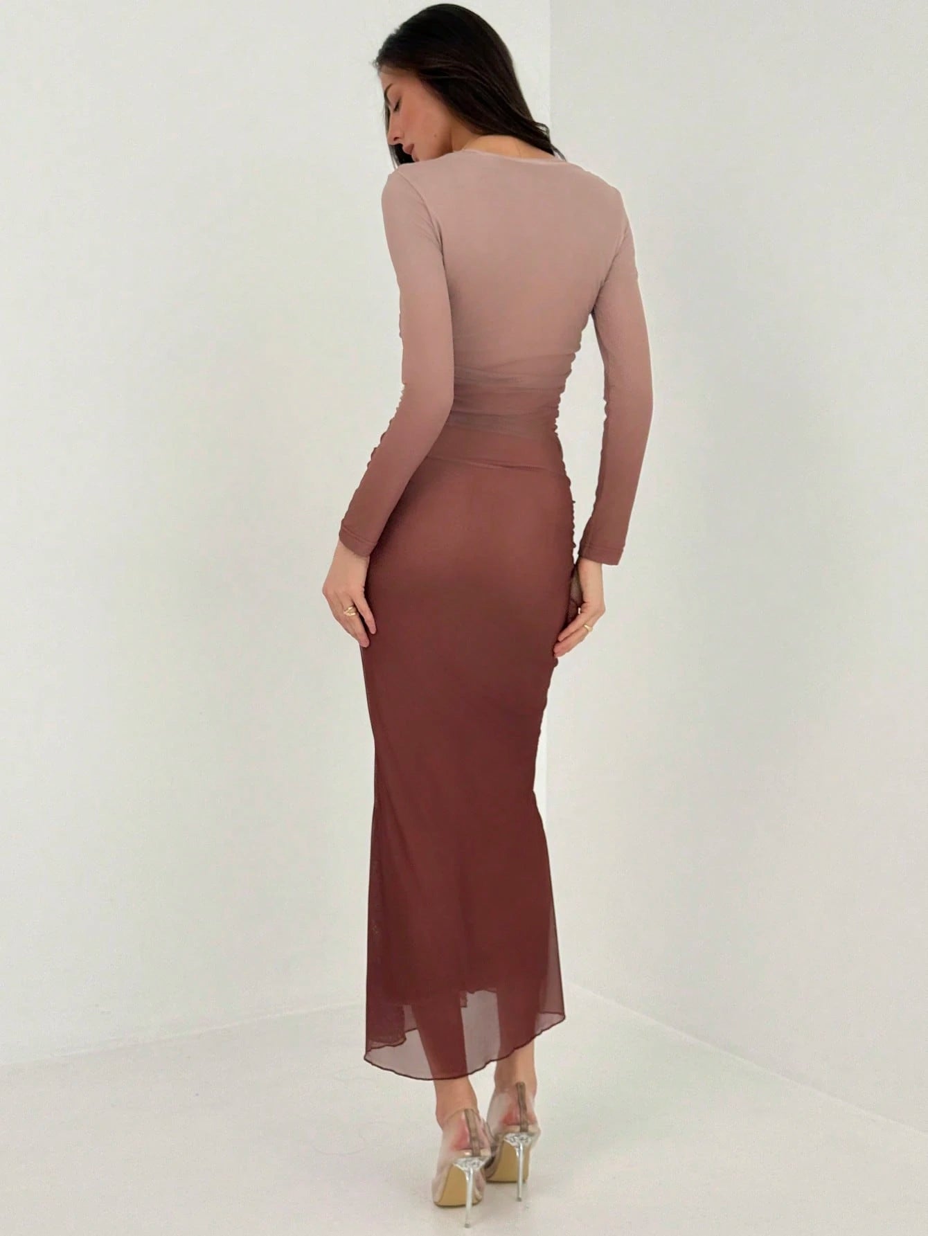  | SHEIN Aloruh American Style Gradient Mesh Strapless Bodycon Dress | Dress | Shein | OneHub