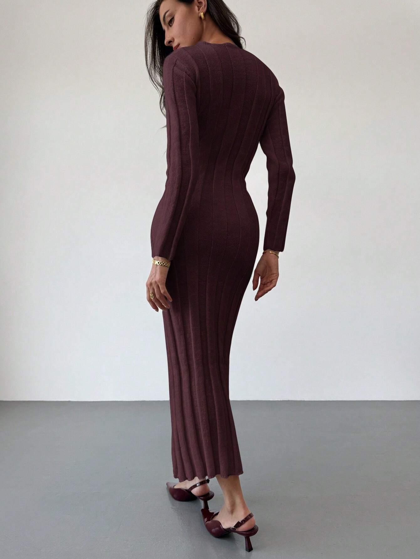  | SHEIN Aloruh New Arrival Round Neck Long Sweater Dress | Dress | Shein | OneHub