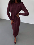 | SHEIN Aloruh New Arrival Round Neck Long Sweater Dress | Dress | Shein | OneHub