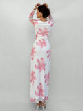  | SHEIN Aloruh Romantic Date Night Floral Print Pleated Long Sleeve Dress For Women | Dress | Shein | OneHub