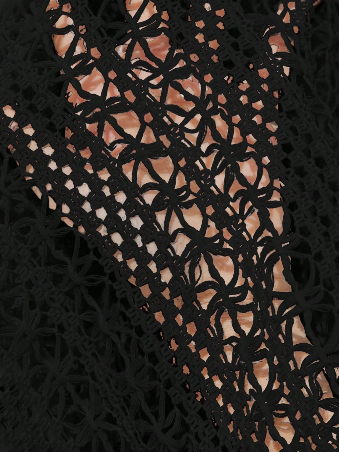  | SHEIN Aveloria Modichic Elegant Lightweight Summer Vacation Versatile Elaborately Crafted Sexy Hollow Out Design Loose Fit V-Neck Puff Sleeve Blouse For Women | Top | Shein | OneHub