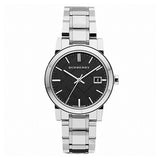 Burberry Silver Stainless Steel Black Dial Quartz Watch for Women - BU9101