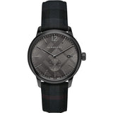 Burberry Classic Black Leather Strap Black Dial Quartz Watch for Men - BU10010