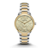 Burberry Classic Two-tone Stainless Steel Gold Dial Quartz Watch for Men - BU10011